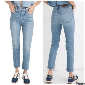 Madewell the perfect vintage jean size 24P tapered leg high waist blue